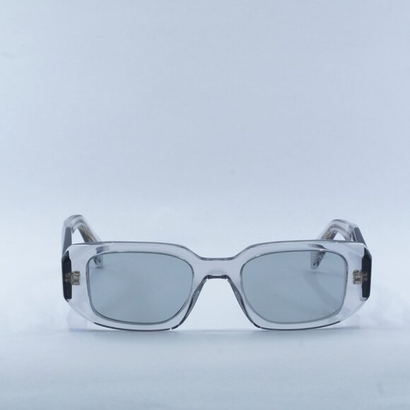 NEW PRADA PR17WS 12R30B TRANSPARENT GREY/LIGHT GREY SUNGLASSES